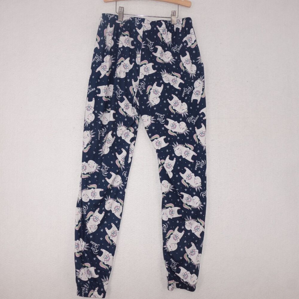 Briefly Stated Super Soft Women's Jogger Sleep Pants XS Unicorn Rise & Shine - Picture 5 of 8